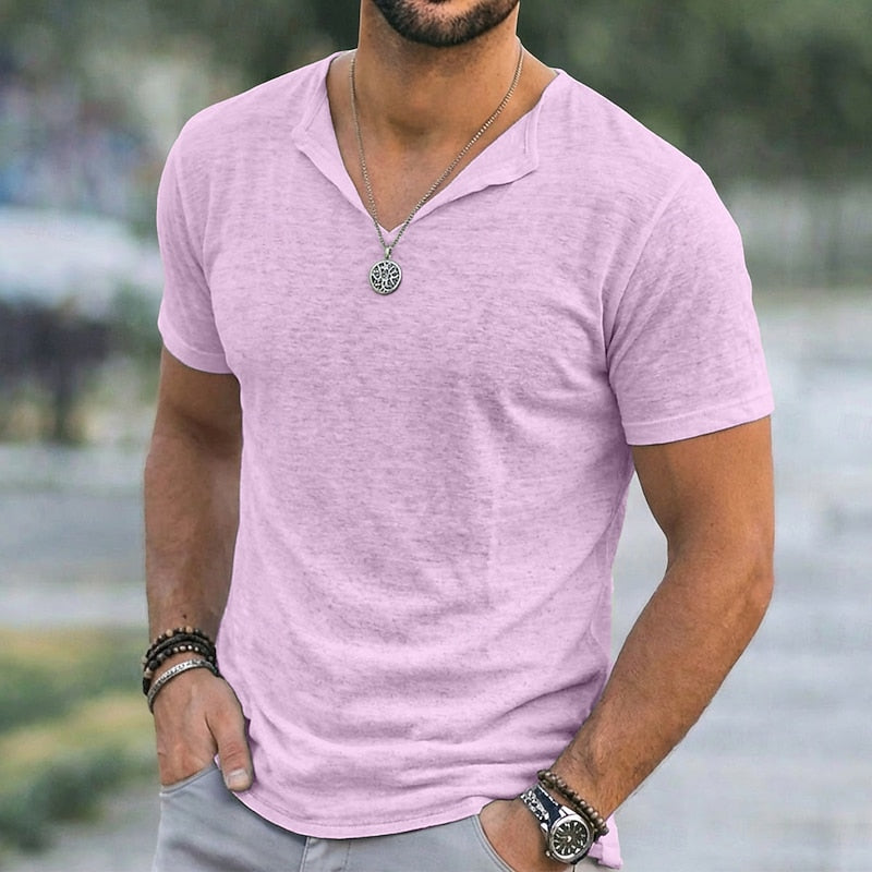 Olivier | Verfijnd V-hals shirt