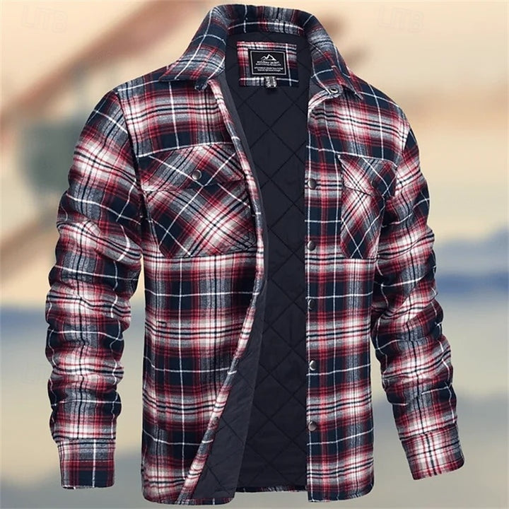 Rens | Gevoerde Overshirt met Ruitmotief