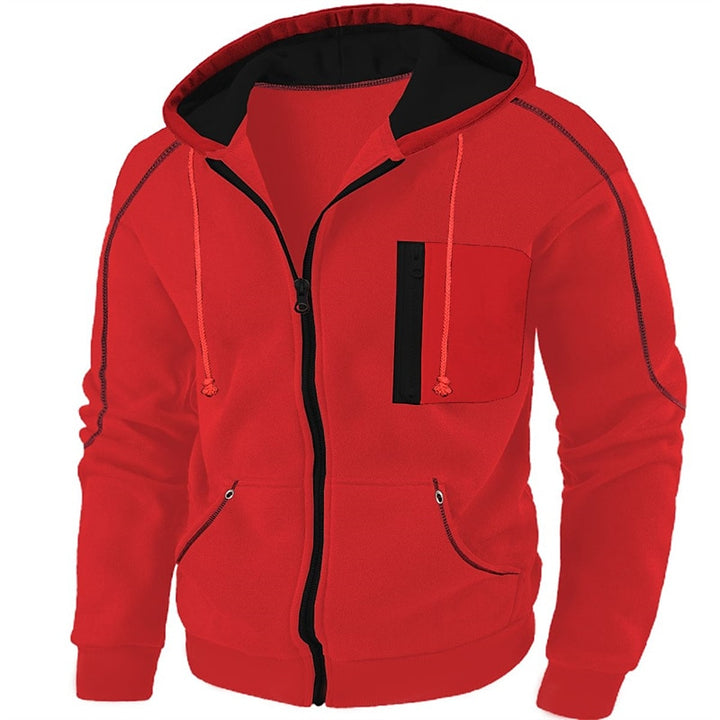 Koen | Sportieve Hoodie met Capuchon en Rits