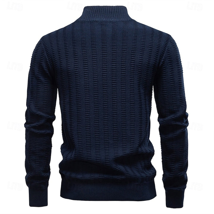 Alwin | Verfijnde Half-Zip Trui