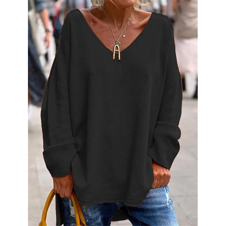 Trijntje | Soepele Oversized V-Hals Trui