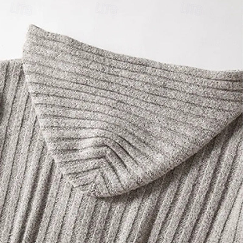 Lodewijk | Warm Gebreid Vest met Capuchon