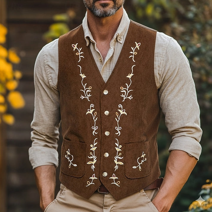 Hein | Geborduurd Klassiek Gilet