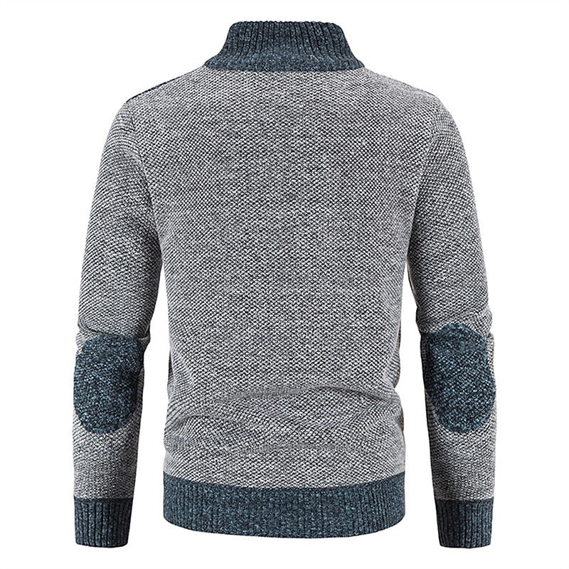 Fedde | Warm Gebreid Vest met Rits