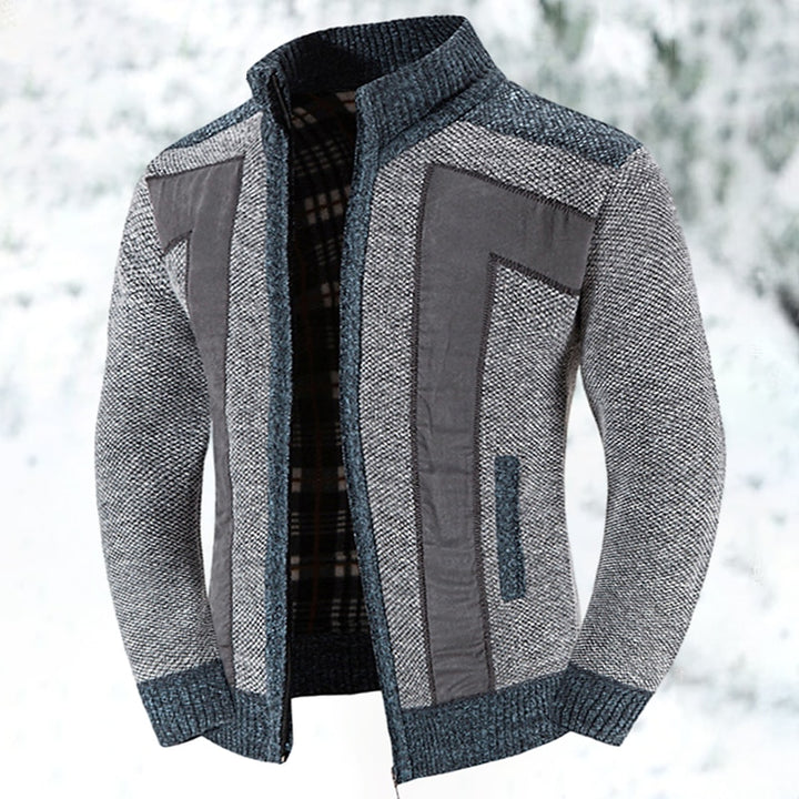 Fedde | Warm Gebreid Vest met Rits