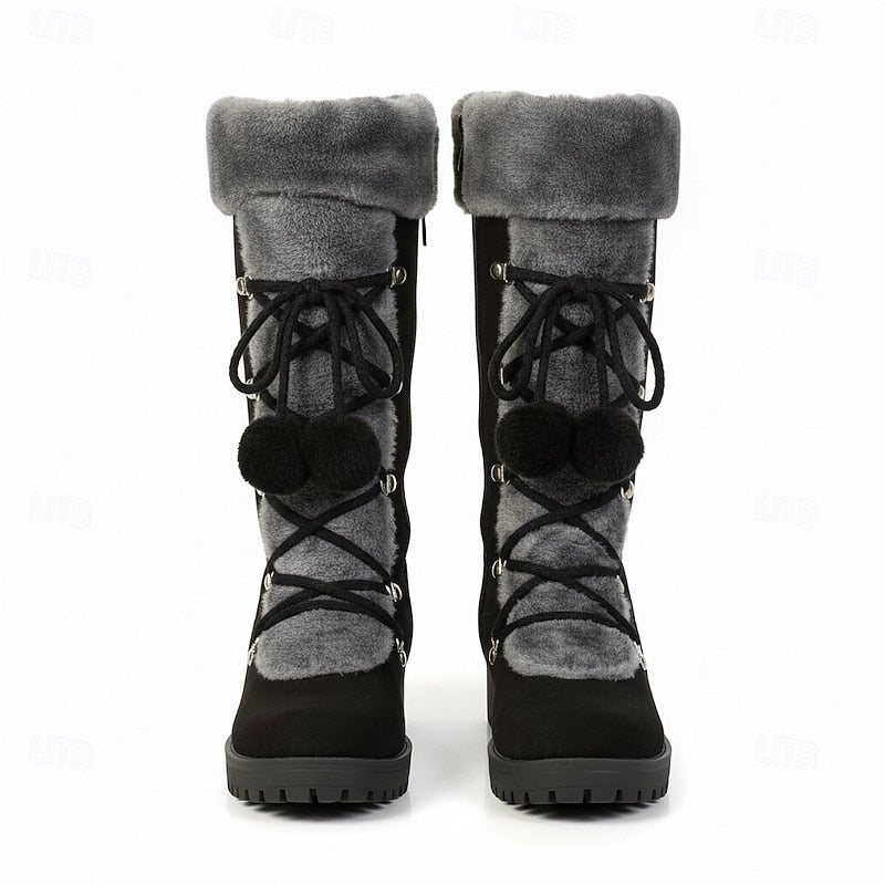 Sietske | Warme Veter-Winterlaarzen met Bontrand