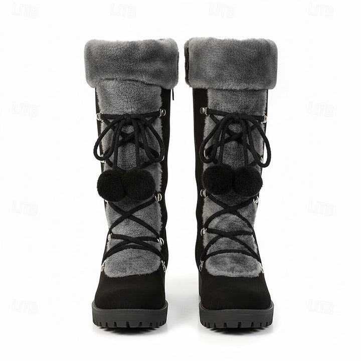 Sietske | Warme Veter-Winterlaarzen met Bontrand