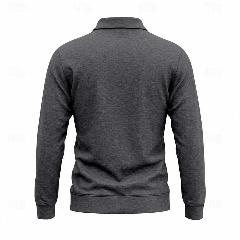 Lex | Klassiek Poloshirt met Lange Mouw