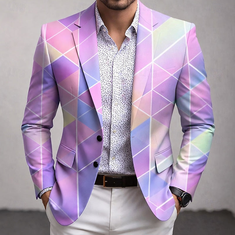 Nout | Grafisch Geruite Blazer
