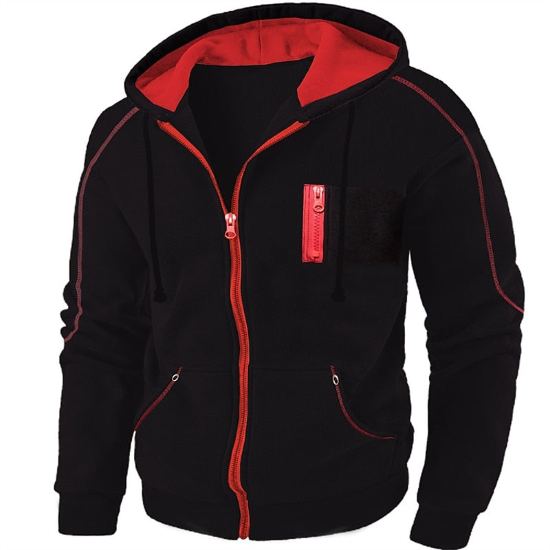 Koen | Sportieve Hoodie met Capuchon en Rits