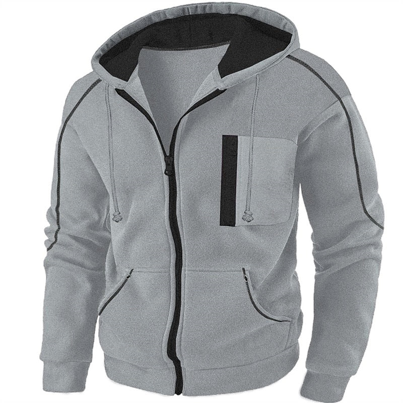 Koen | Sportieve Hoodie met Capuchon en Rits