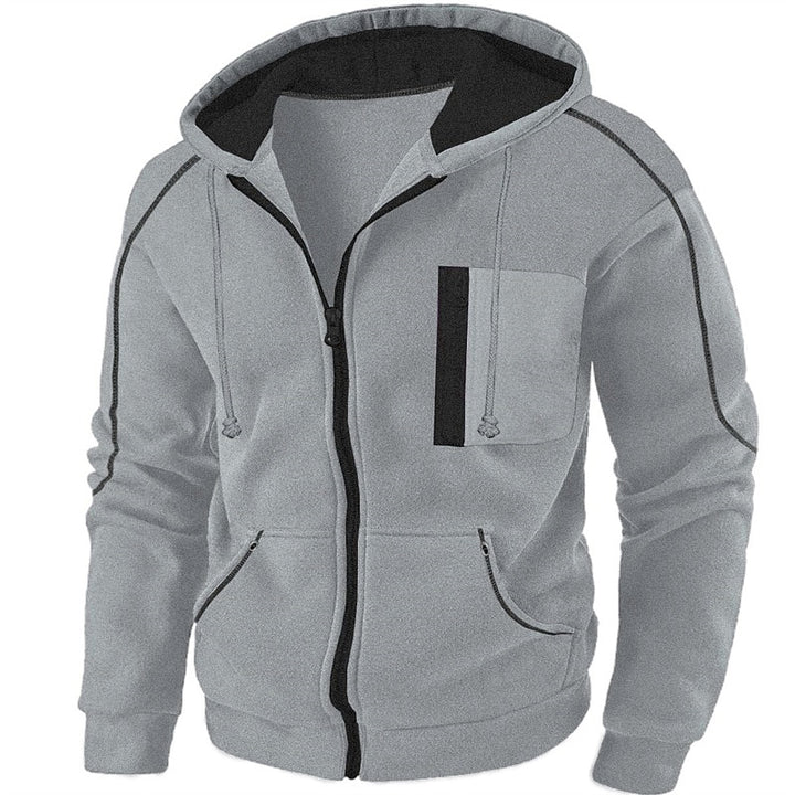 Koen | Sportieve Hoodie met Capuchon en Rits