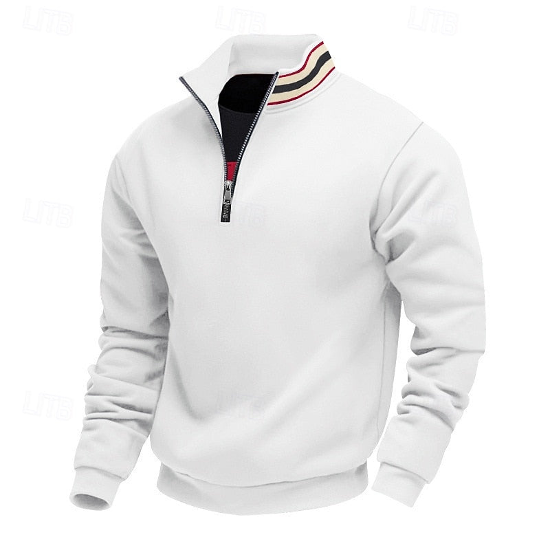 Aldert | Verfijnde Halfrits Sweater