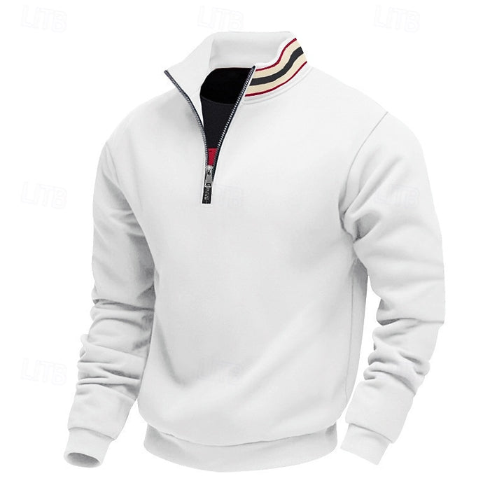Aldert | Verfijnde Halfrits Sweater