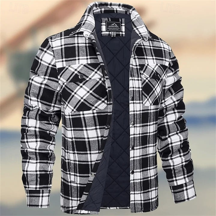Rens | Gevoerde Overshirt met Ruitmotief