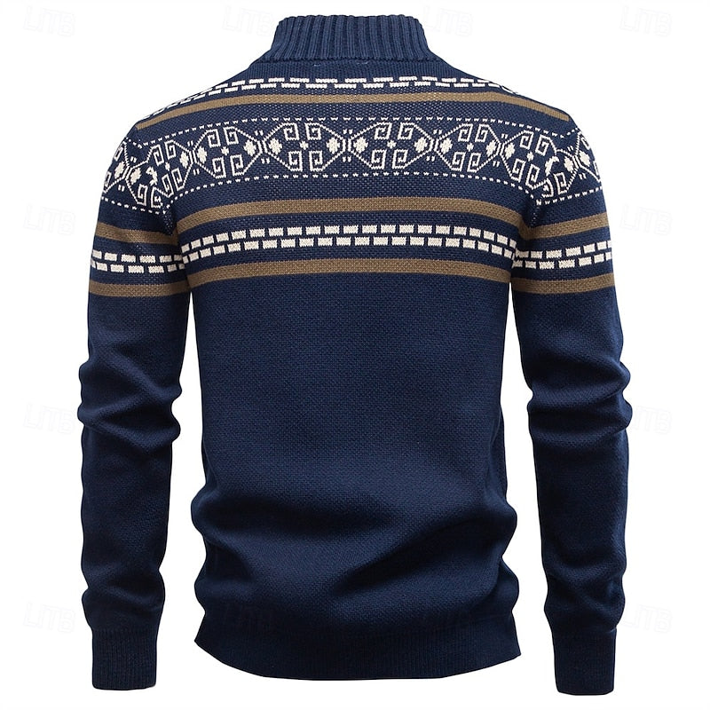 Tiemen | Warm Kerst Vest met Ritssluiting