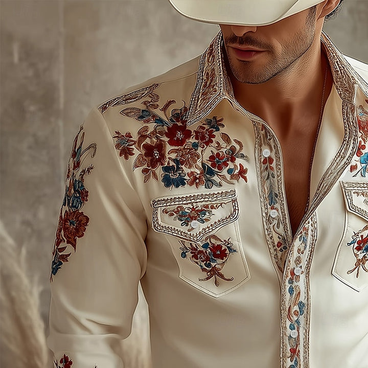 Boudewijn | Geborduurd Western Overhemd