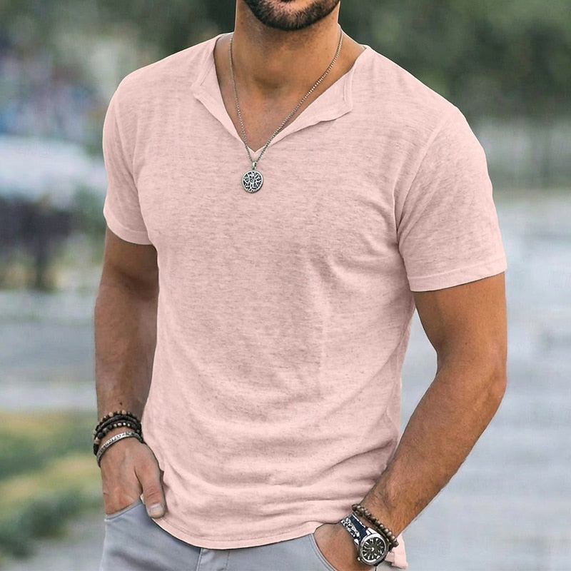 Olivier | Verfijnd V-hals shirt