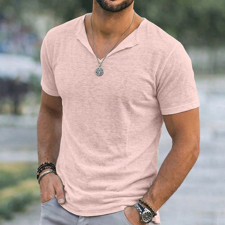 Olivier | Verfijnd V-hals shirt
