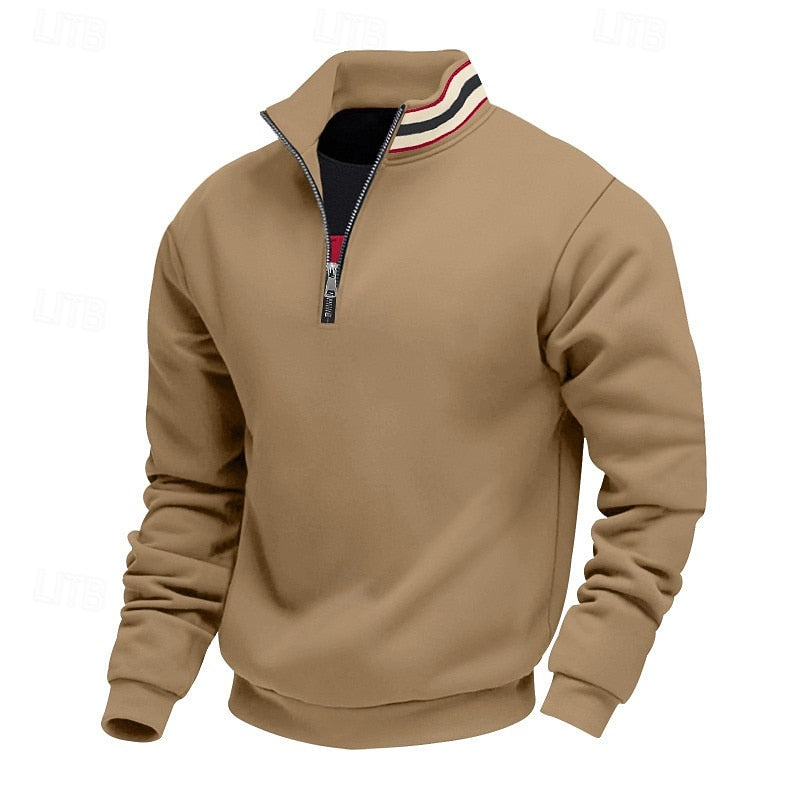 Aldert | Verfijnde Halfrits Sweater