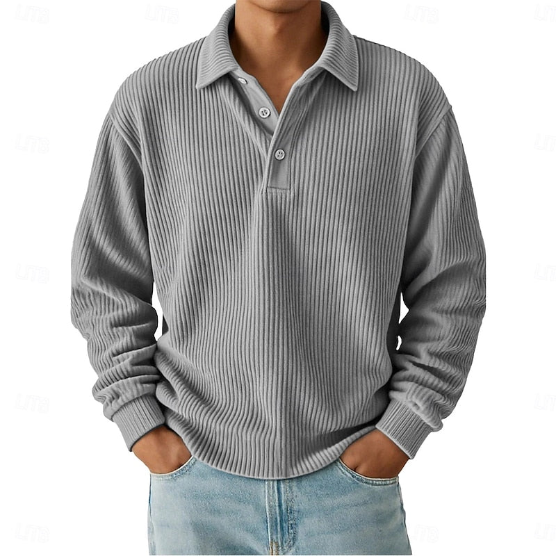 Pieter | Getextureerde Poloshirt met Kraag