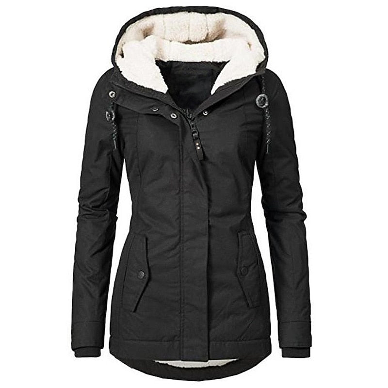 Carla | Warme Gevoerde Parka met Capuchon