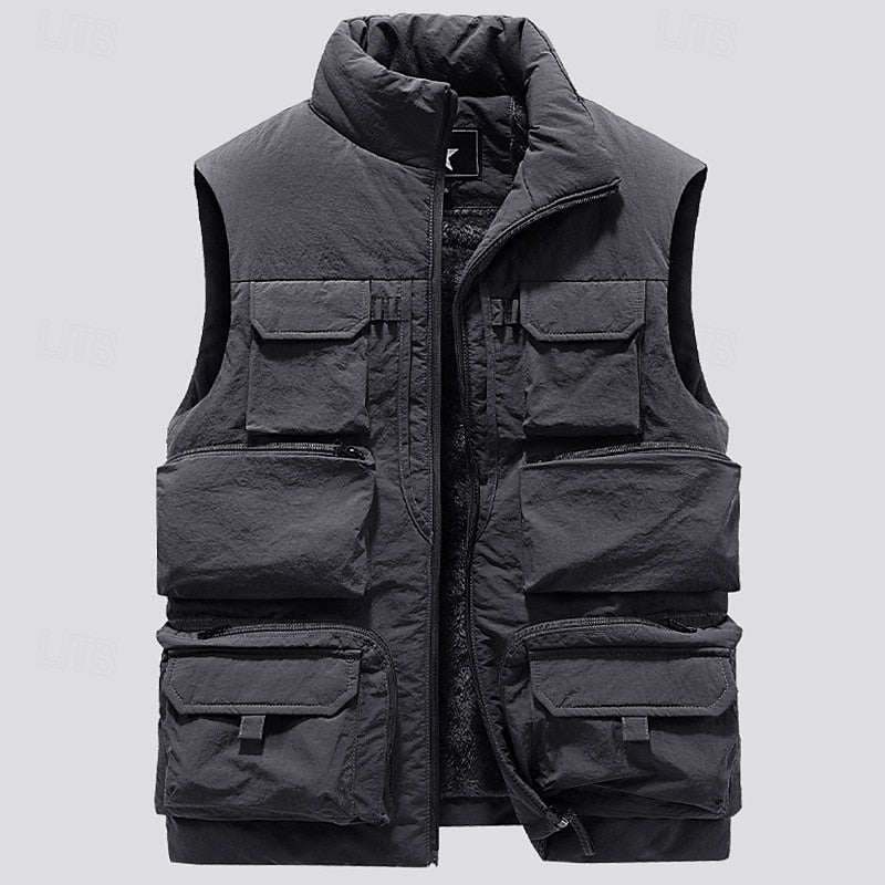Wim | Gevoerde Bodywarmer met Ritszakken