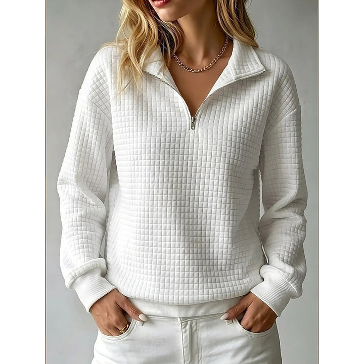 Greetje | Getextureerde Halfrits Sweater