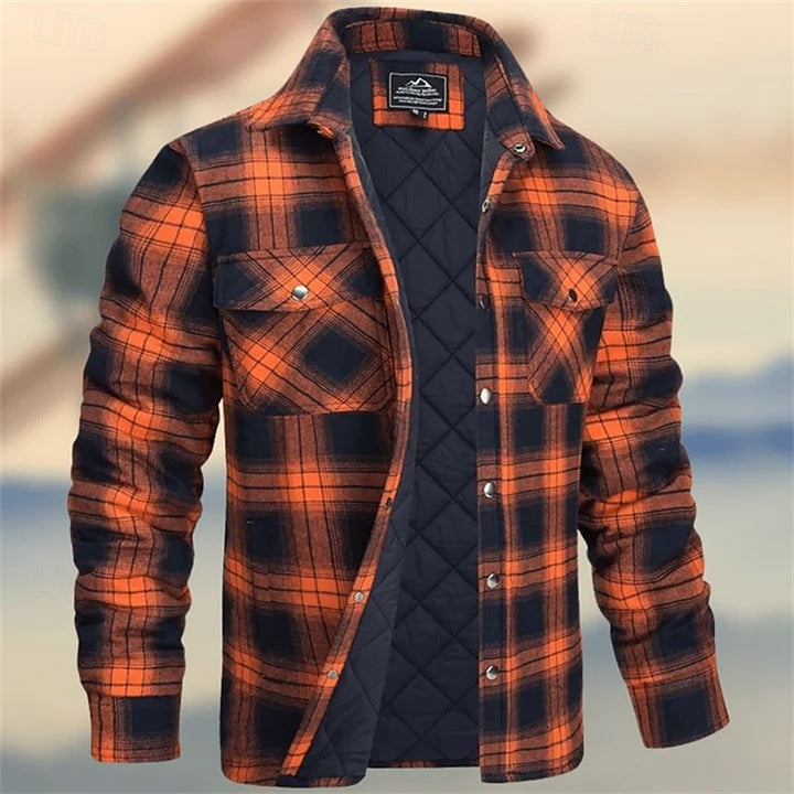 Rens | Gevoerde Overshirt met Ruitmotief