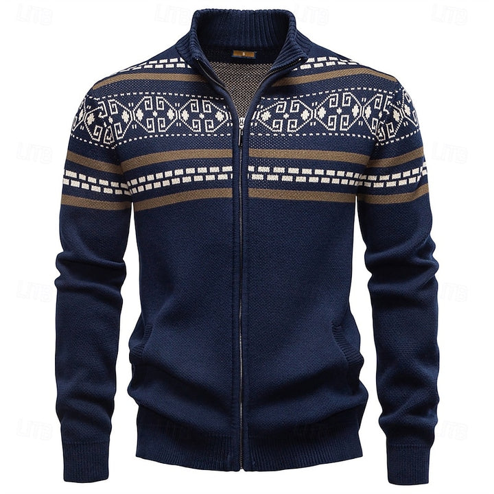 Tiemen | Warm Kerst Vest met Ritssluiting