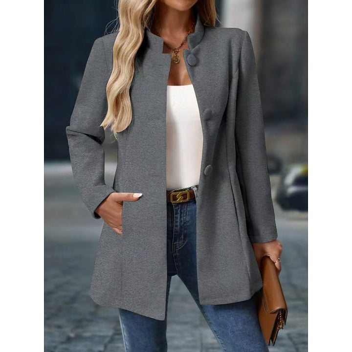 Ingeborg | Elegante Opstaande Kraag Jas