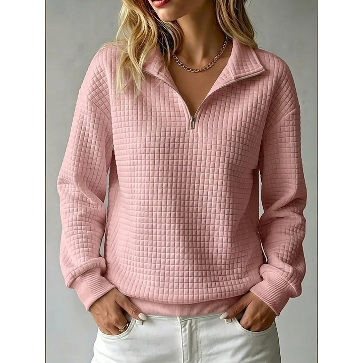 Greetje | Getextureerde Halfrits Sweater