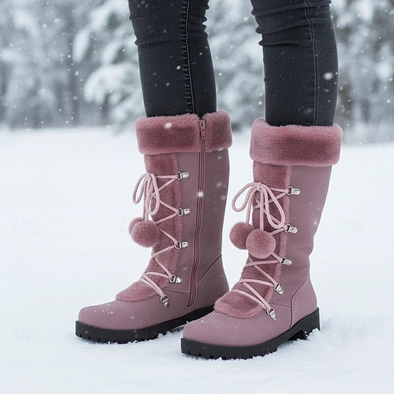 Sietske | Warme Veter-Winterlaarzen met Bontrand