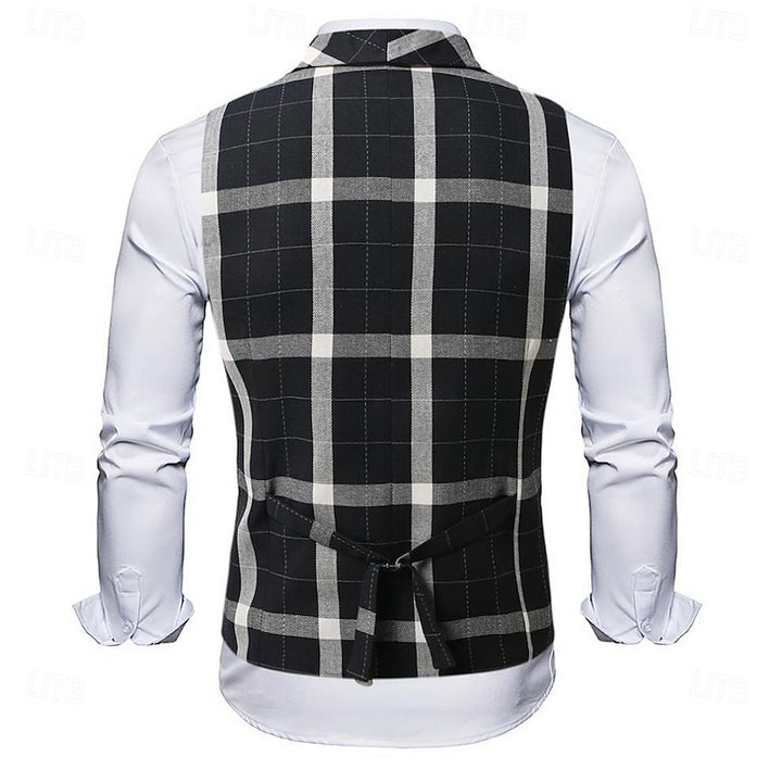 Anton | Dubbelrijs Geruit Gilet